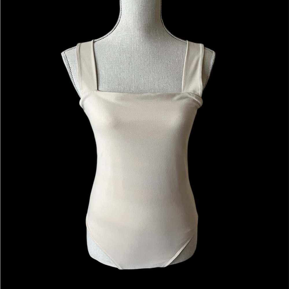 Abercrombie & Fitch Women’s Sleeveless Bodysuit, Tan, size Medium